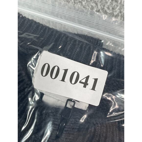 Carly St Claire Sweater Womens Small Christmas Black Vintage Snow Full Zip Ugly - Picture 10 of 10